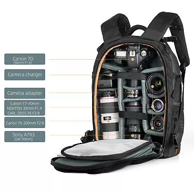 K&F Concept Multifunctional Large 25L SLR Camera Backpack For Travel Photography • £67.99