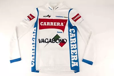 $60 • Buy Vintage Rare 80's Carrera Jeans Vagabond Long Sleeve Cycling Jersey Italy M