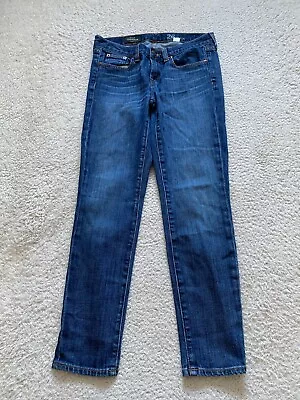 J.Crew Women Toothpick Ankle Jeans Blue Size 26 • $15.99