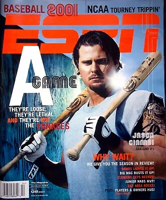 Jason Giambi - Oakland A's - A-game - Espn Magazine April 2 2001 • $9.07