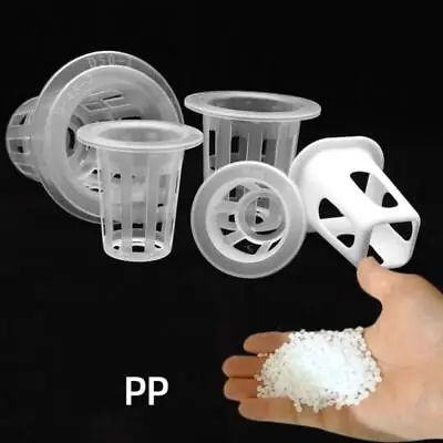 10Pcs Mesh Pot Hydroponic Baskets For Soilless Cultivation - Planting Cups • £3.30