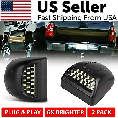 $9.89 • Buy For Chevy Silverado Avalanche 1999-2013 BRIGHT SMD LED License Plate Lights Lamp