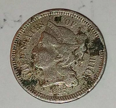 $9.95 • Buy 1867  3 Cent Nickel - Civil War Era Coin - Free Shipping! 