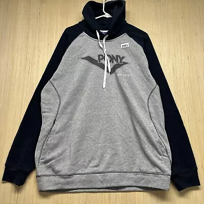 Vintage Pony Hoodie Adult Extra Large Grey Short Sleeve Men’s Band Tour Y2K • $29.99