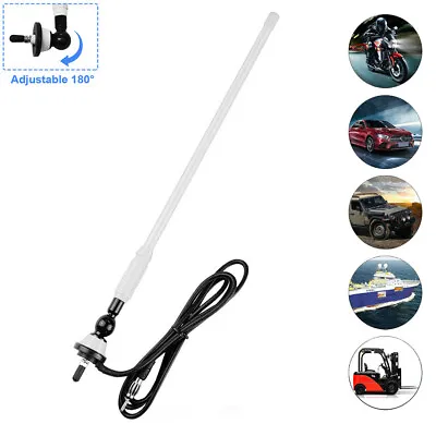 Marine Stereo Radio Antenna Boat FM AM Aerial For ATV UTV Car Yacht • $11.98