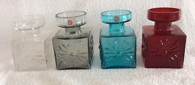 Dartington FT60 Glass Candle Holders Complete Set Of 4 Colours • £75