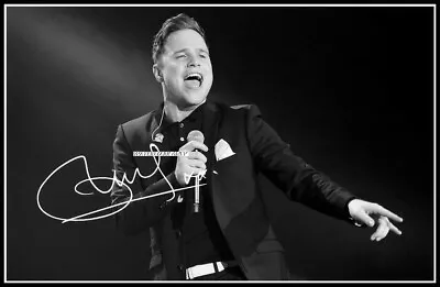 Olly Murs Autographed Cotton Canvas Image. Limited Edition (OM-306) • £9.59