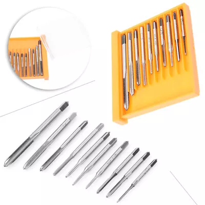 10pcs HSS Metric Right Hand Screw Thread Taper Shank Drill Min Tap Set M1-M3.5 • $15.59