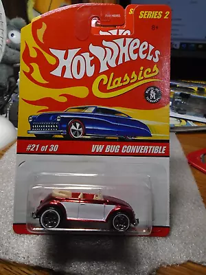 Hot Wheels Classics Series 2 VW Volkswagen Bug Convertible Red • $5