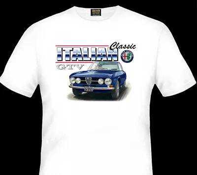 Alfa  Romeo   1750  Gtv    Quality White Tshirt (6  Car Colours)  Big Fit  • $36