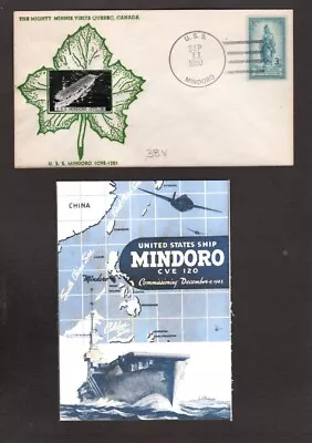 U.S.S. Mindoro (CVE-120) - Ship's Cover - September 11 1950 - Gmahle Cachet • $4.99