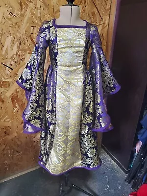 Girls Renaissance/ Medieval Princess Dress Size 5-6 Bell Sleeves  • $80