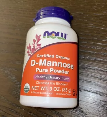 Now Foods Organic D-Mannose Pure Powder 3 Oz Urinary Tract Healthy Bladder 10/25 • $23.50