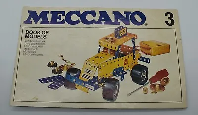 Meccano 3 Book Of Models Booklet 1978 • £8