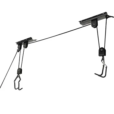 Bike Hoist Bicycle Lift For Garage Ceiling Storage Heavy Duty Mountain Bicycle • $20.29