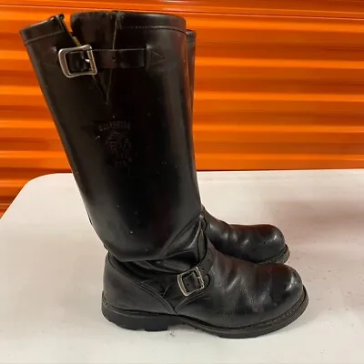 Chippewa Indian Leather Boots Steel Toe Motorcycle Biker 71418 10.5 SEE PICTURES • $199.99