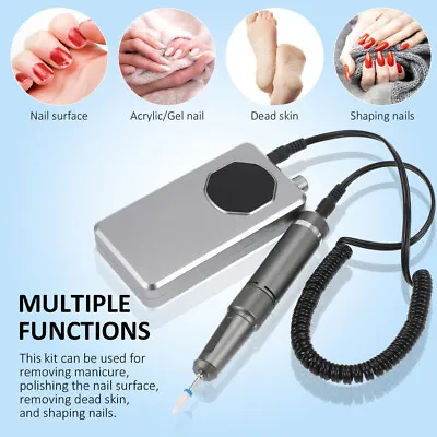 35000RPM Rechargeable Portable Electric Nail Drill File Manicure Machine Strong • $36.99