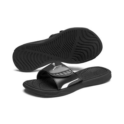 $54.95 • Buy PUMA Royalcat Comfort Slides - Black - Shoe - Sandal - Womens