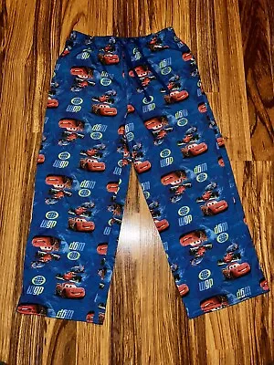 Disney Pixar Cars Lightning McQueen Pajama PJ Pants Boys Size S Small 2011 • $15