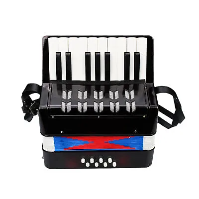 Kids Accordion 17-Key 8 Bass Accordion Musical Instrument For Beginners A7W2 • $58.02