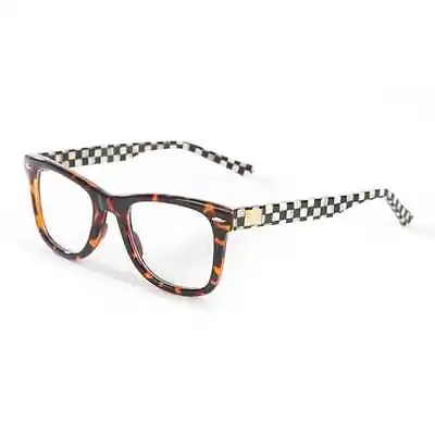 Brand New Mackenzie Childs Nina Readers W/ Courtly Check Slip Case Tortoise 2.0 • $89.99