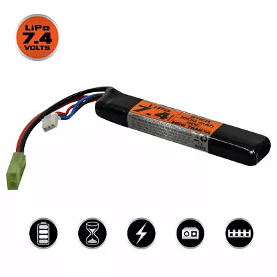 Airsoft Tactical LiPo Battery AEG Buffer Tube 7.4V 1000mAh 30C • $21
