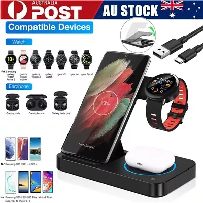 4 In1 Foldable 15W Wireless Charger Fast Charging Station For Samsung Watch 5 • $30.79