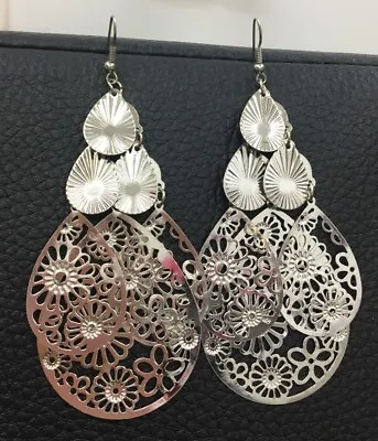 Silver Tone Fashion Earrings Costume Jewellery - Pierced Or Clip On - 22 Designs • £3.99