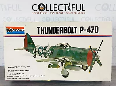 Monogram - Thunderbolt P-47d - U.s. Fighter Plane - 1:48 Kit Complete 🔥b9 • $12.99