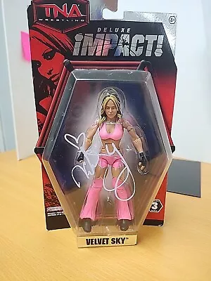 TNA Velvet Sky Wrestling Jakks Pacific Deluxe Impact Series 3 SIGNED • $87.99