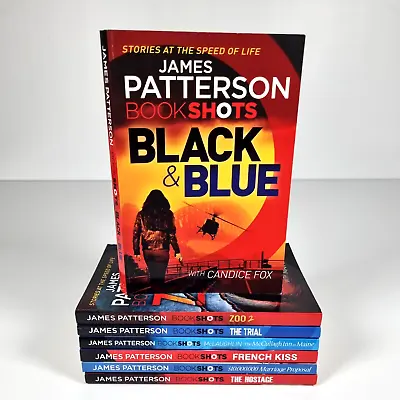 $34.99 • Buy 7x James Patterson Bookshots Small Paperback Thrillers Black & Blue, French Kiss