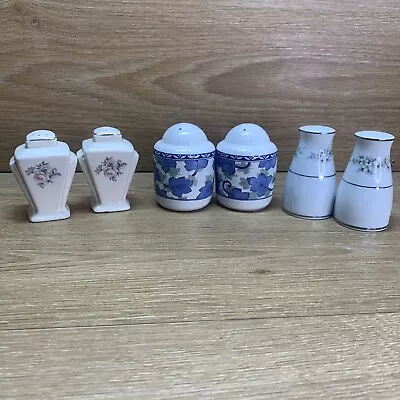 Vintage Lot Of Salt And Pepper Shakers- 3 Sets Noritake Pfaltzgraff & Retro • $19.99