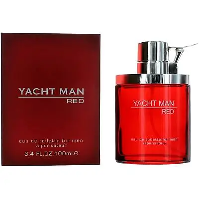 Myrurgia Men's Eau De Toilette Spray Yacht Man Red Long-Lasting Fragrance 3.4oz • $15.90