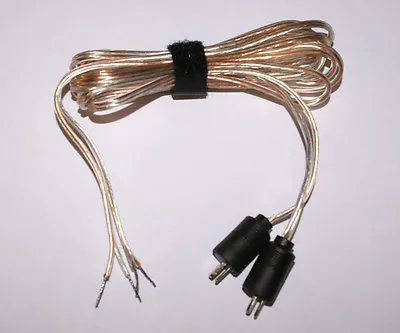  Bang Olufsen Tandberg & Others  Speaker Cables 2Pin DIN Male 5ft Pair  • $17.99