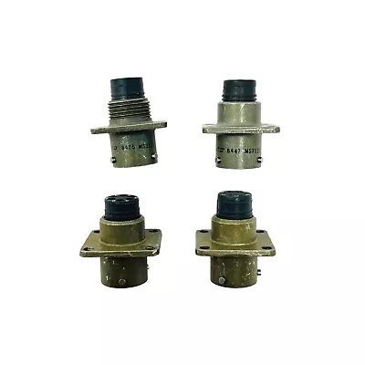 4 Pcs ITT Cannon MS3122E10-6S MIL Spec Circular Connector Female 6 Position • $39.97