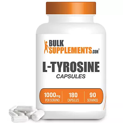 BulkSupplements L-Tyrosine 180 Capsules - 1000 Mg Per Serving • $18.96