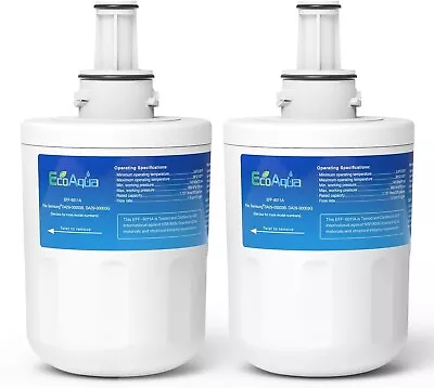 EcoAqua EFF-6011A Fridge Water Filter Compatible With Samsung DA29-00003G - 2 Pk • £17.80