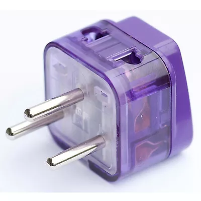 Travel Adapter Power Plug Outlet For US To ISRAEL JORDAN Type H [2-Ports+SURGE] • $6.79