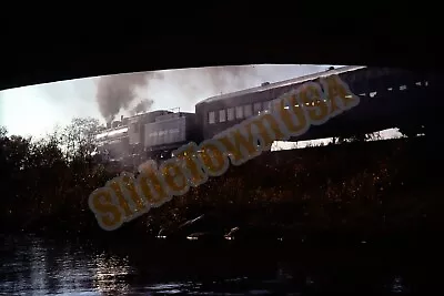 Vtg 1976 Train Slide 4039 Morris County Central Steam Engine Under Bridge X3J061 • $7.50