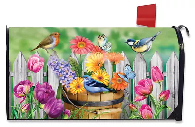 Birds And Blooms Spring Magnetic Mailbox Cover Floral Standard Briarwood Lane • $17.97