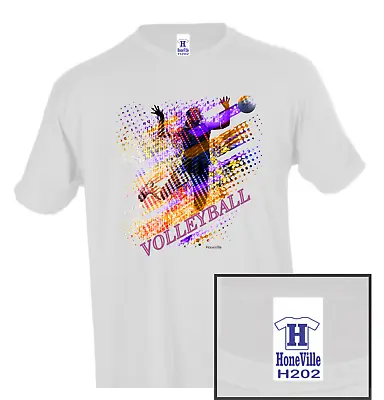 Volleyball Frenetic HoneVille Unisex T-shirt Youth Adult • $15.79