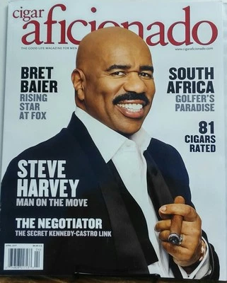 $19.97 • Buy Cigar Aficionado April 2017 Steve Harvey Man In The Move Rated FREE SHIPPING Sb