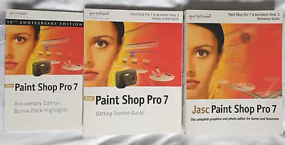 JASC Paint Shop Pro 7 Manuals And User Guides • £9.99