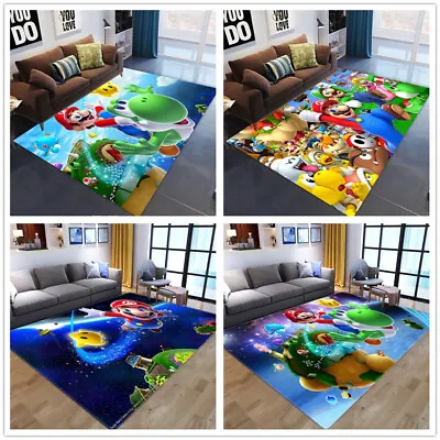 £10.80 • Buy Kids Bedroom Floor Mat Doormat Super Mario Anti-Slip Carpet Rug Living Room Mat 