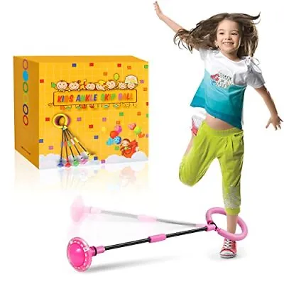 $26.31 • Buy  Ankle Skip Ball For Kids - Foldable Skip It With Colorful Flash Wheel, Pink