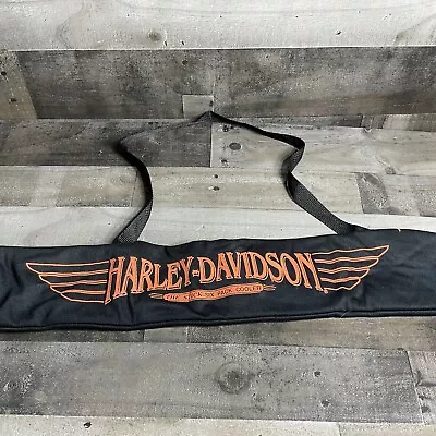 Vtg HARLEY-DAVIDSON THE STICK SIX PACK COOLER 28  LONG ZIPPERED SHOULDER STRAP • $24.49