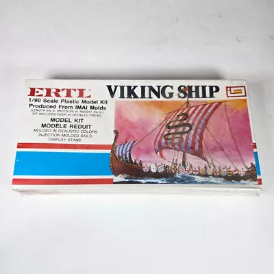 Vintage ERTL IMAI Viking Ship 1/90 Scale Plastic Model Kit Molded In Color 8081 • $34