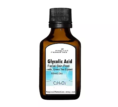 Glycolic  ACID MD GRADE CHEMICAL PEEL With Green Tea  Extract   20%- 70% • $12