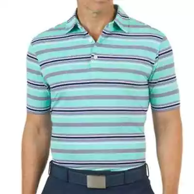 IBKUL Aerocool Golf Polo Shirt Short Sleeve Performance Stretch Men's Size L • $53.48