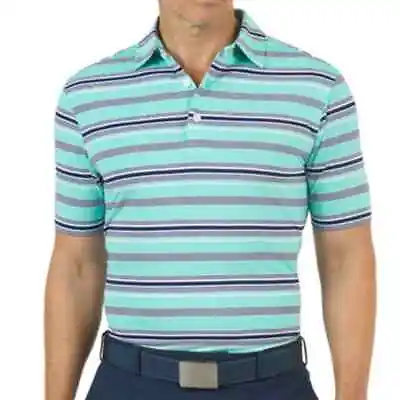 IBKUL Aerocool Golf Polo Shirt Short Sleeve Performance Stretch Men's Size M • $53.48